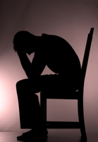 depressed person
