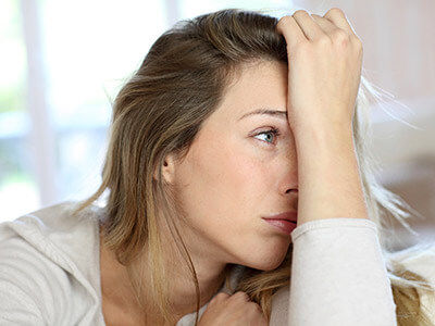 Tired woman